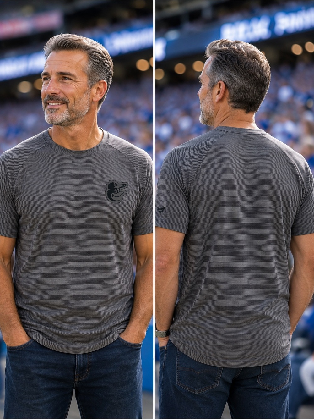 Fanatics Signature Baltimore Orioles Men’s Small Gray Performance Shirt BNWT
